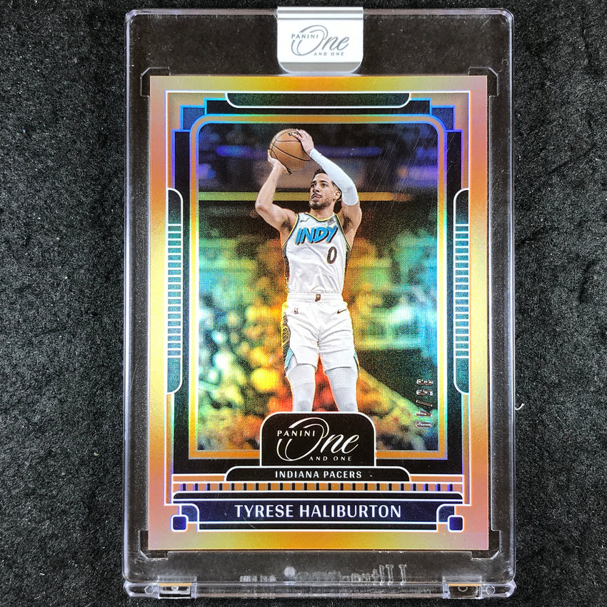 2024-25 One and One TYRESE HALIBURTON Base Orange 35/49 #83