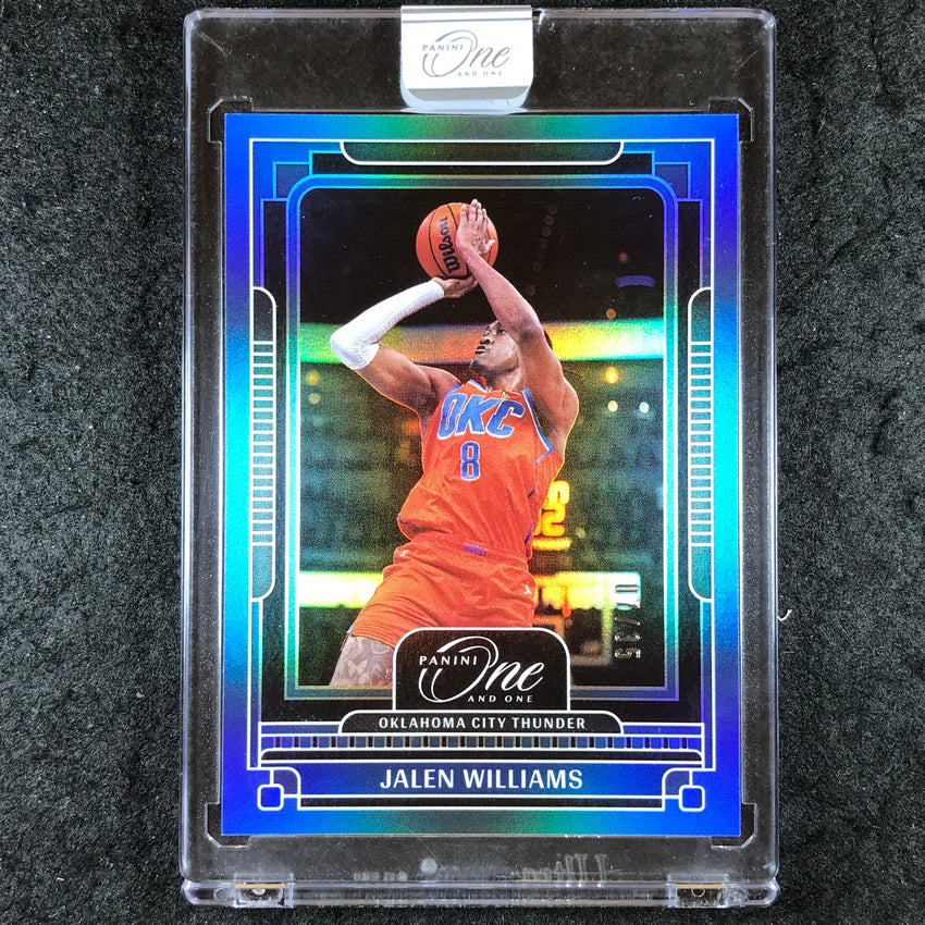 2024-25 One and One JALEN WILLIAMS Base Blue 7/35 #8