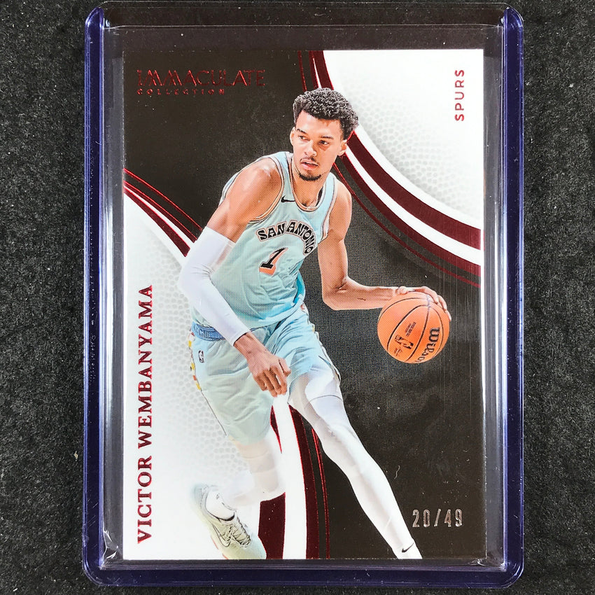2024-25 Immaculate VICTOR WEMBANYAMA Base Red 20/49 #14