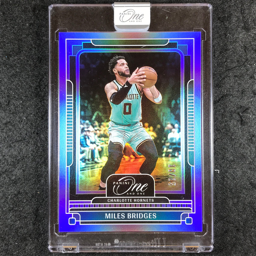 2024-25 One and One MILES BRIDGES Base Purple 10/25 #56