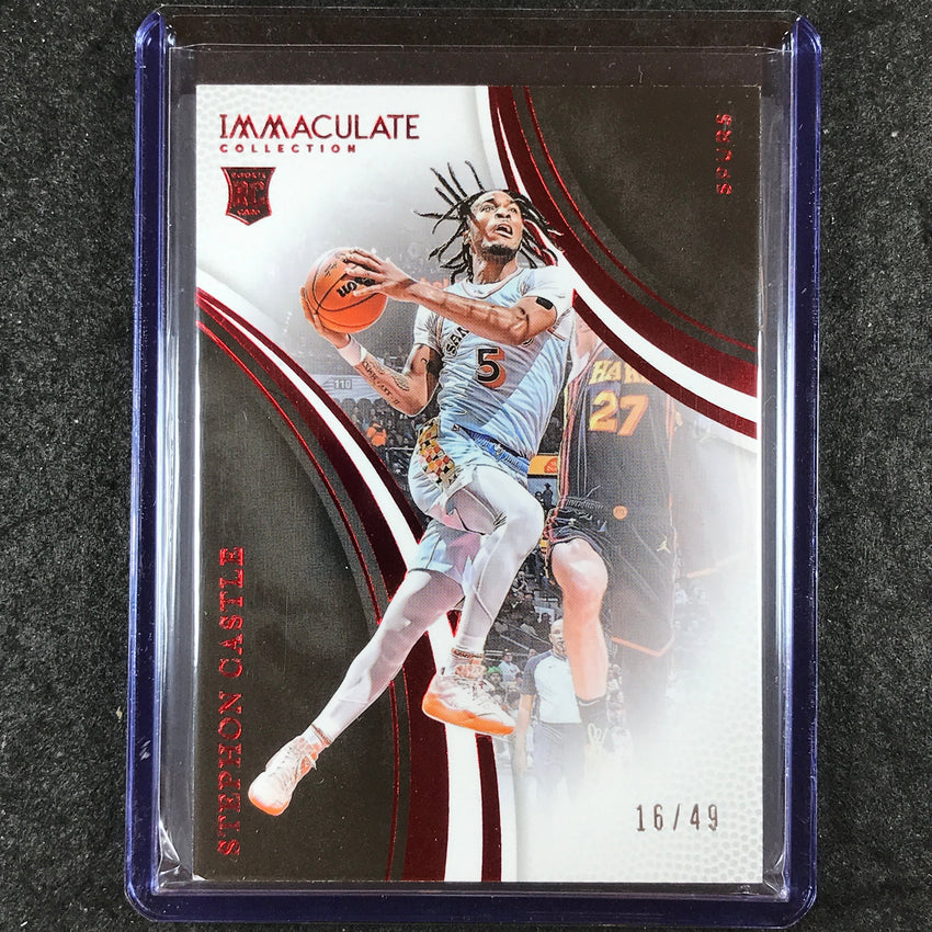 2024-25 Immaculate STEPHON CASTLE Rookie Action Base Red 16/49 #67