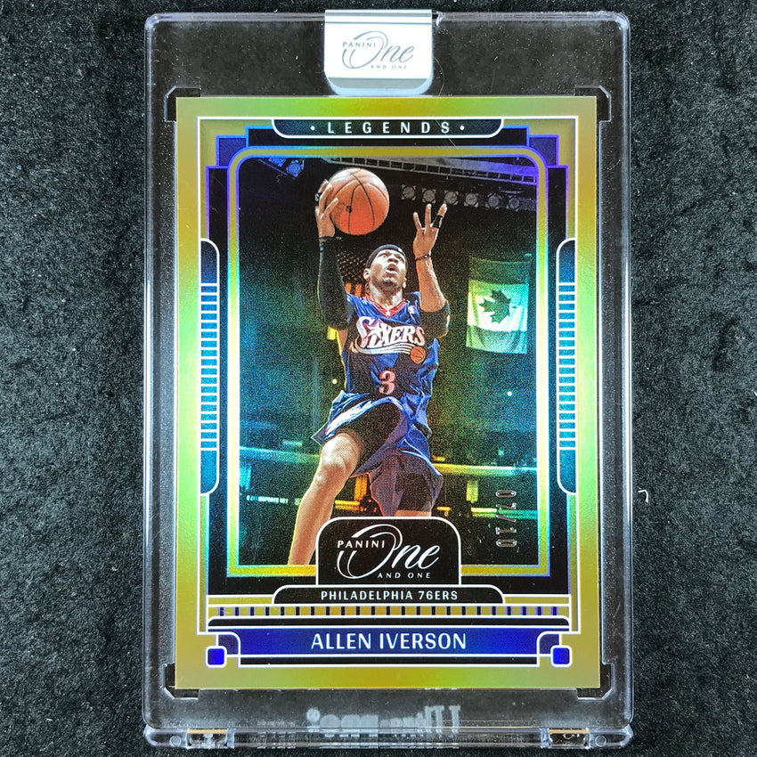 2024-25 One and One ALLEN IVERSON Legends Base Gold 7/10 #152