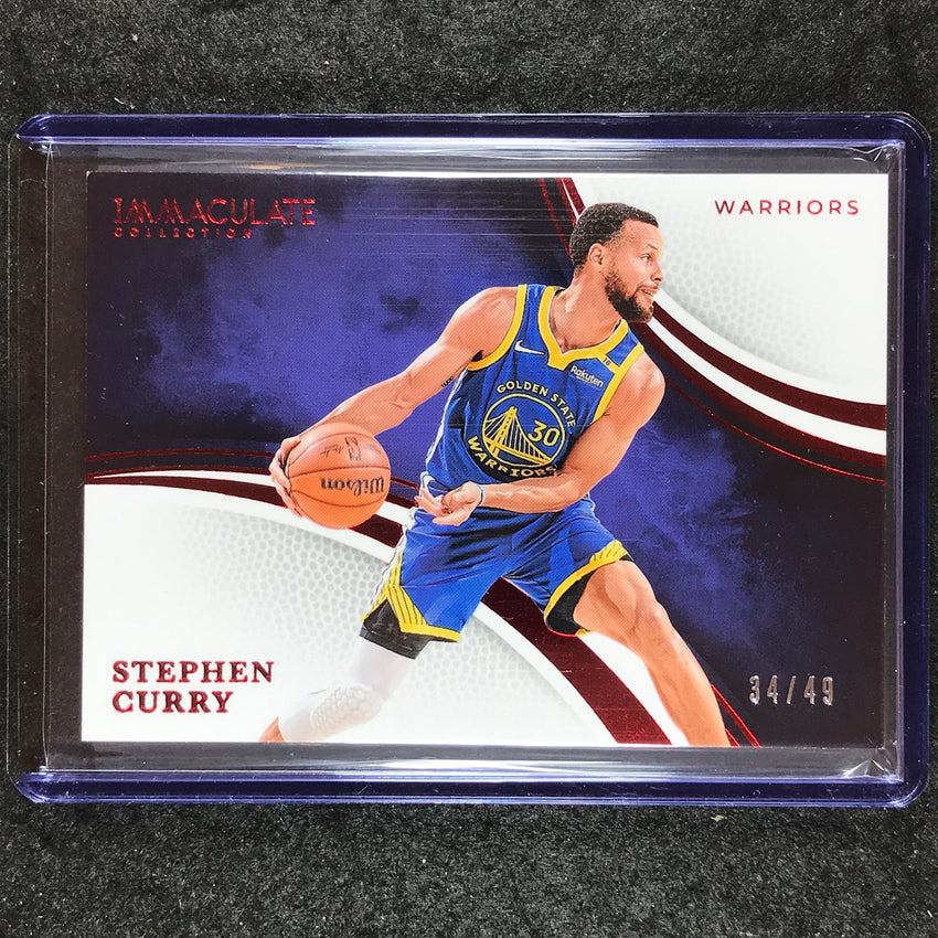 2024-25 Immaculate STEPHEN CURRY Variation Base Red 34/49 #91