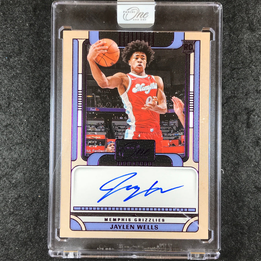 2024-25 One and One JAYLEN WELLS Rookie Autographs Purple 7/35