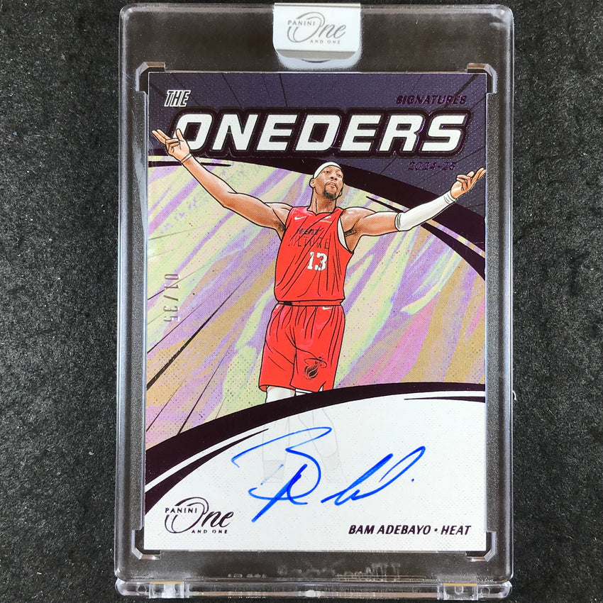 2024-25 One and One BAM ADEBAYO The Oneders Signatures Auto Purple 1/35