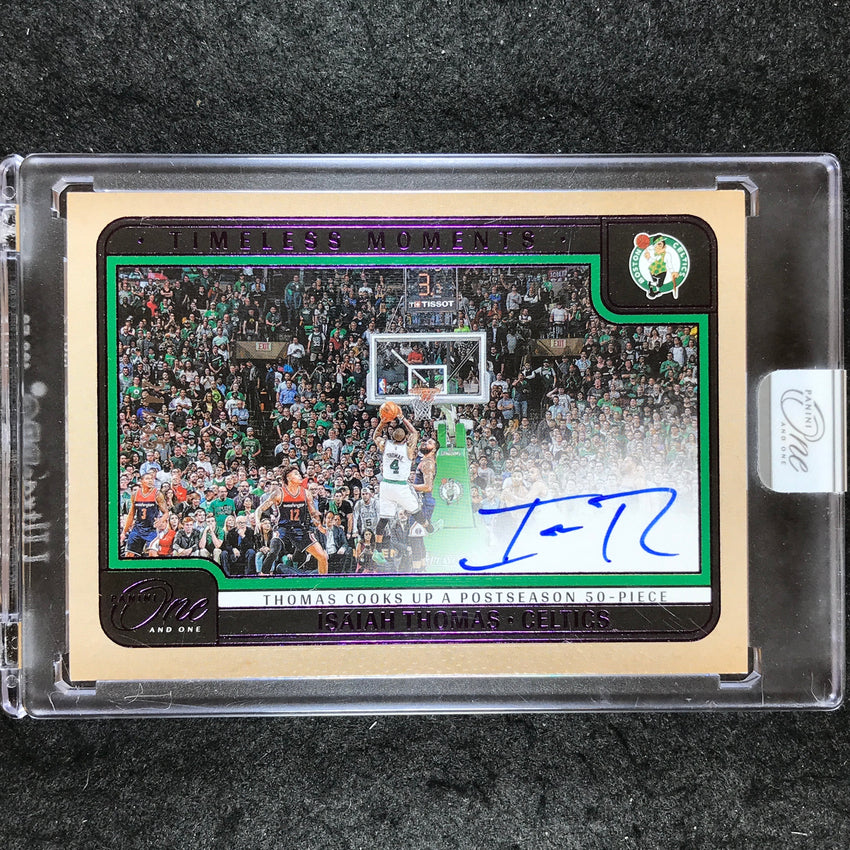 2024-25 One and One ISAIAH THOMAS Timeless Moments Auto Purple 24/35