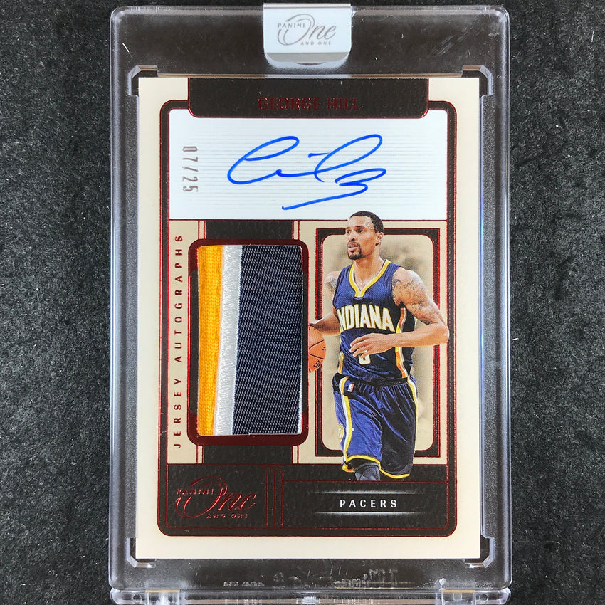 2024-25 One and One GEORGE HILL Jersey Patch Autographs Red 7/25