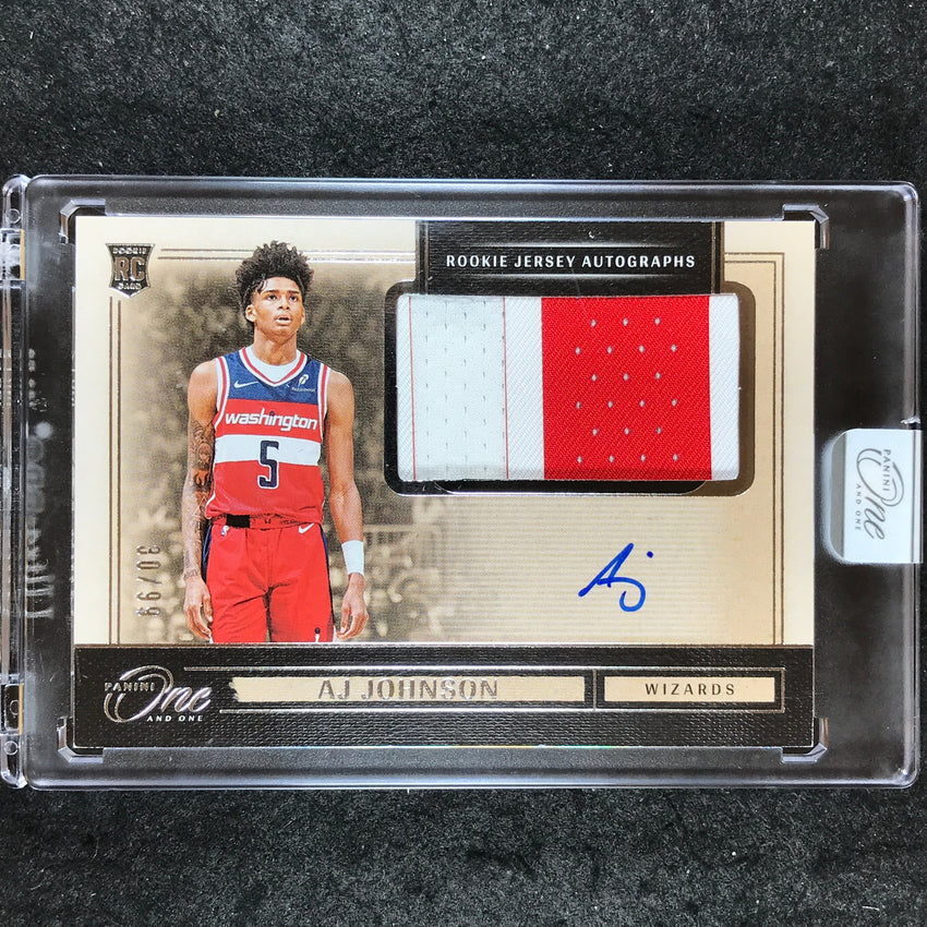 2024-25 One and One AJ JOHNSON Rookie Jersey Patch Auto 30/99