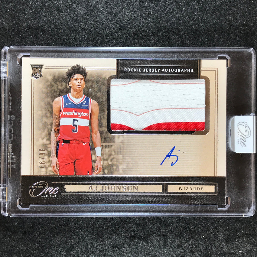 2024-25 One and One AJ JOHNSON Rookie Jersey Patch Auto 36/99