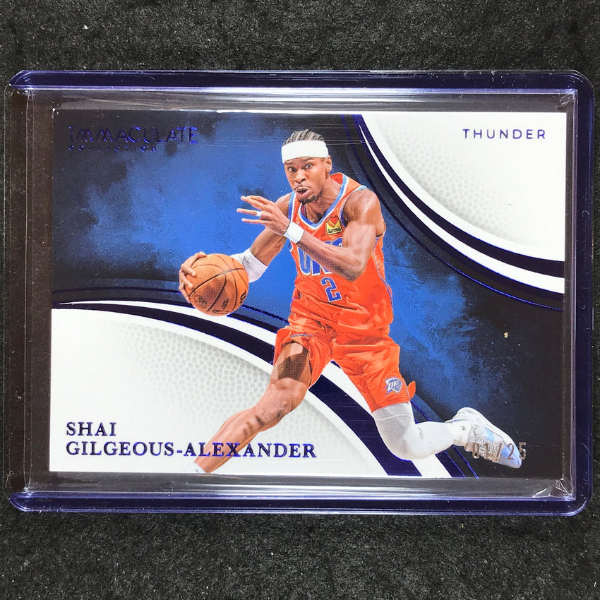 2024-25 Immaculate SHAI GILGEOUS-ALEXANDER Variation Base Blue 1/25 #96