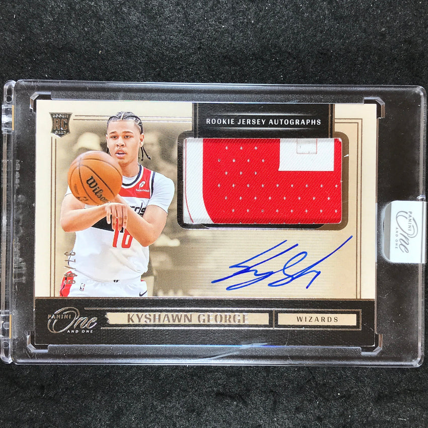 2024-25 One and One KYSHAWN GEORGE Rookie Jersey Patch Auto 37/99