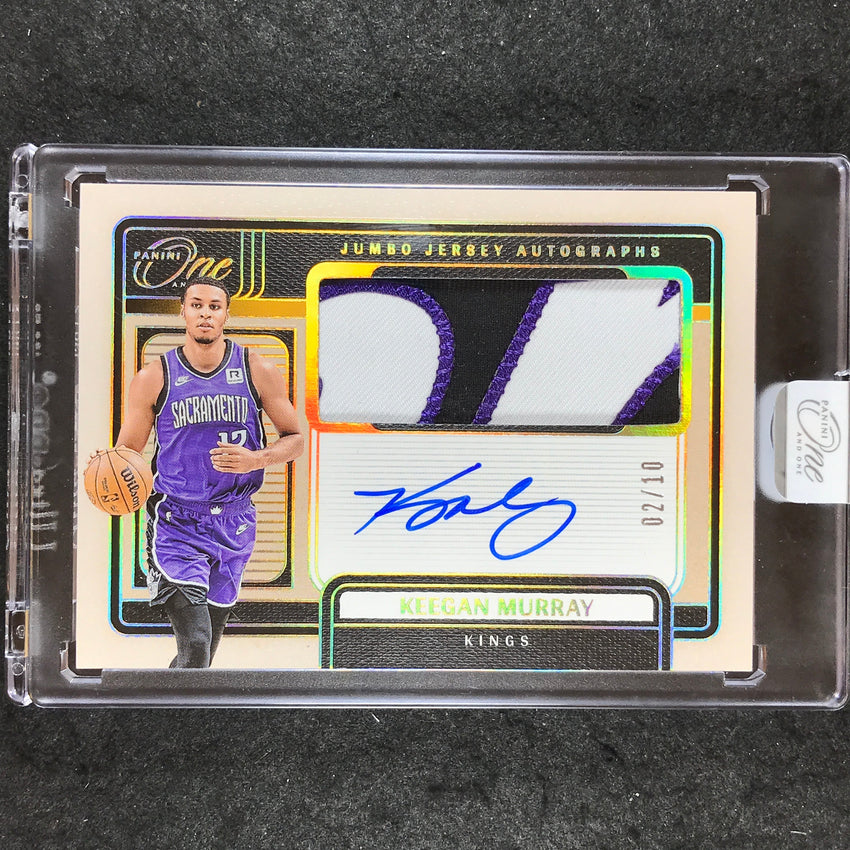 2024-25 One and One KEEGAN MURRAY Jumbo Jersey Patch Auto Gold 2/10