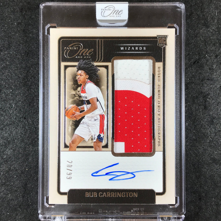 2024-25 One and One BUB CARRINGTON Rookie Jumbo Jersey Patch Auto 20/99