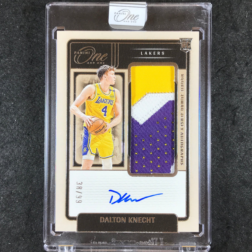 2024-25 One and One DALTON KNECHT Rookie Jumbo Jersey Patch Auto 38/99