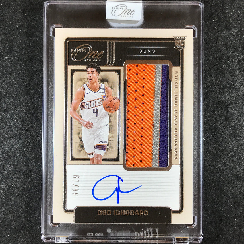 2024-25 One and One OSO IGHODARO Rookie Jumbo Jersey Patch Auto 61/99
