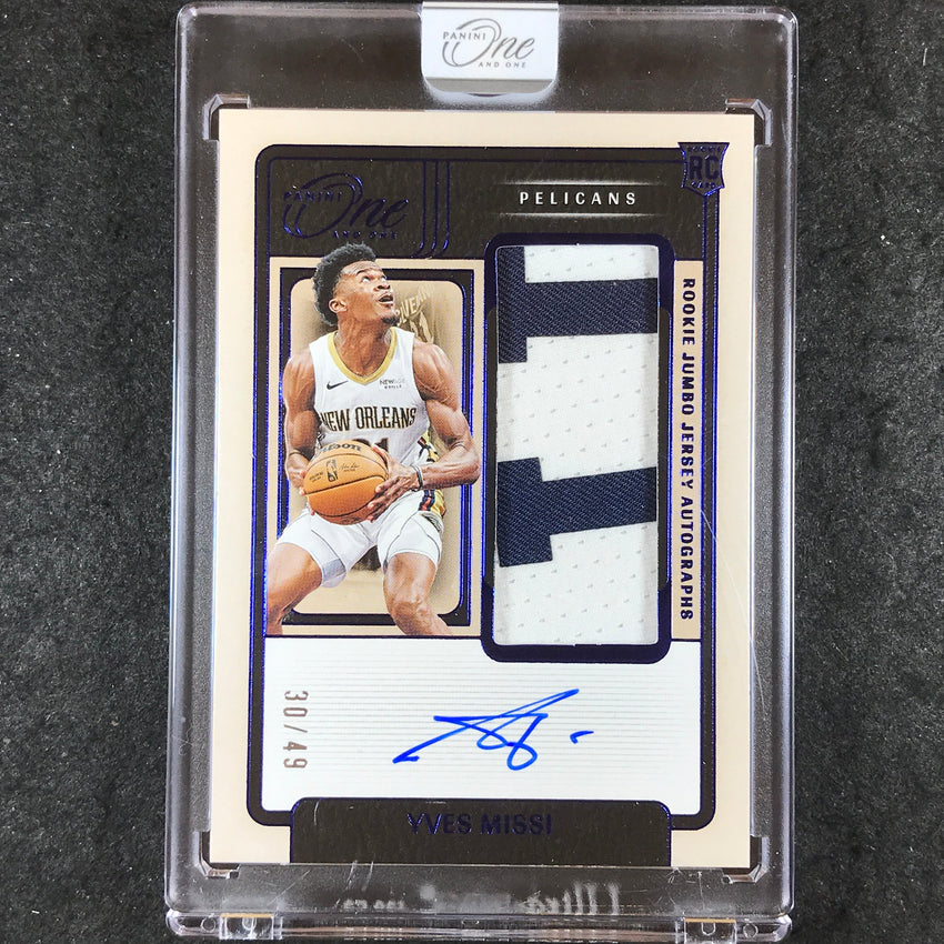2024-25 One and One YVES MISSI Rookie Jumbo Jersey Patch Auto Blue 30/49