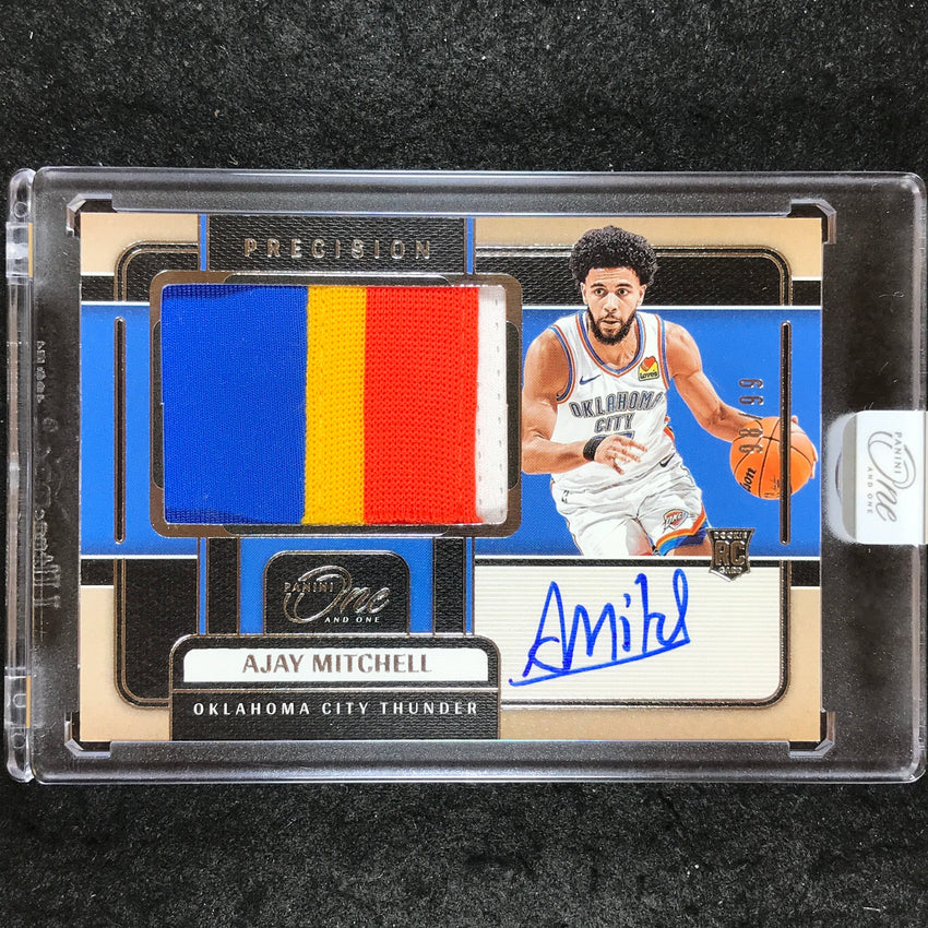 2024-25 One and One AJAY MITCHELL Precision Rookie Patch Auto 98/99