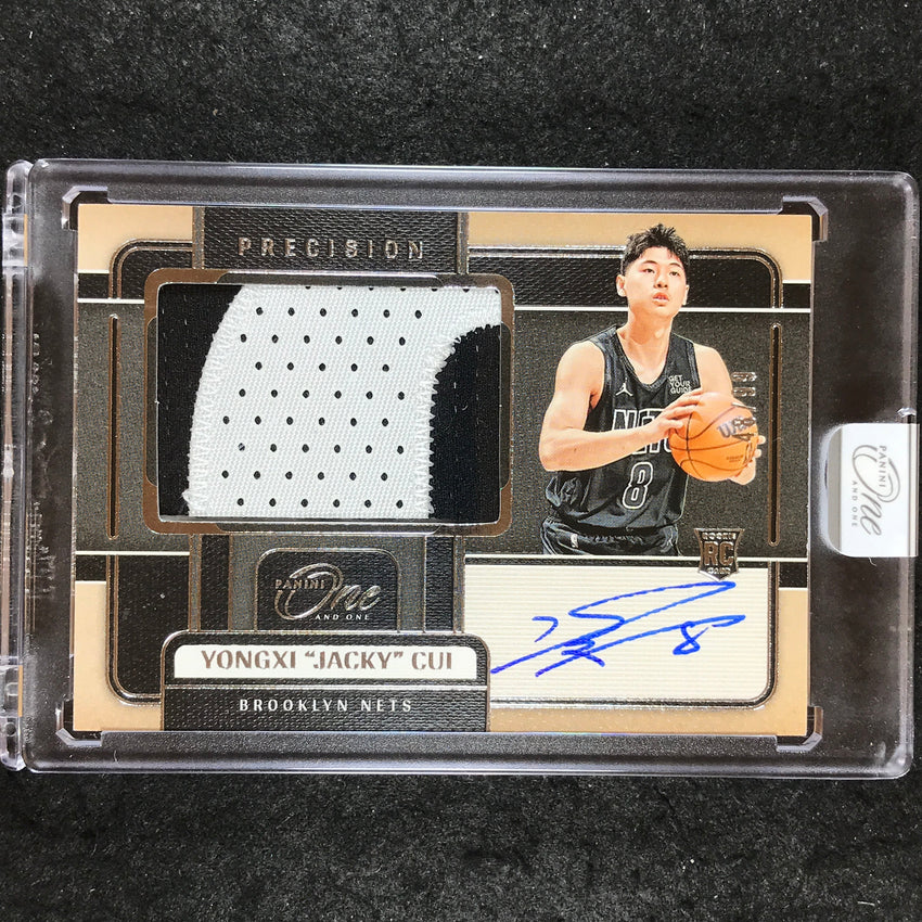 2024-25 One and One YONGXI "JACKY" CUI Precision Rookie Patch Auto 48/99