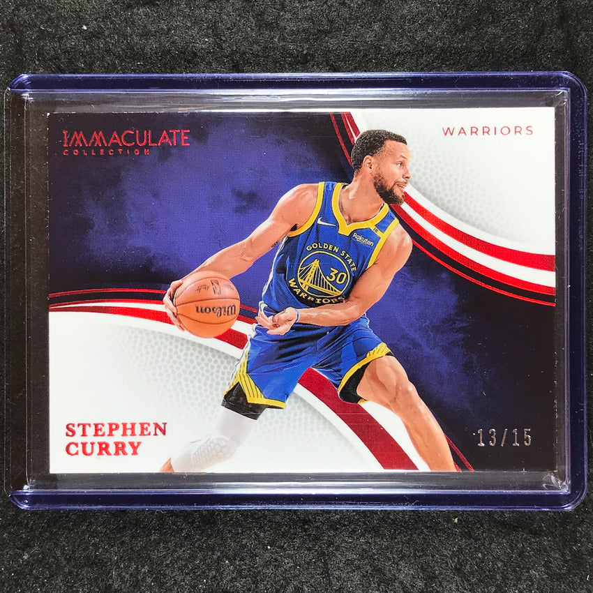 2024-25 Immaculate STEPHEN CURRY Variation Base Red 13/15 #91