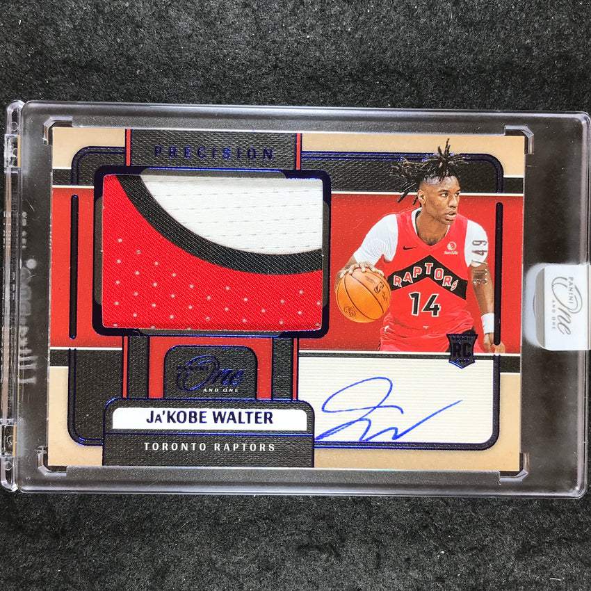 2024-25 One and One JA'KOBE WALTER Precision Rookie Patch Auto Blue 30/49