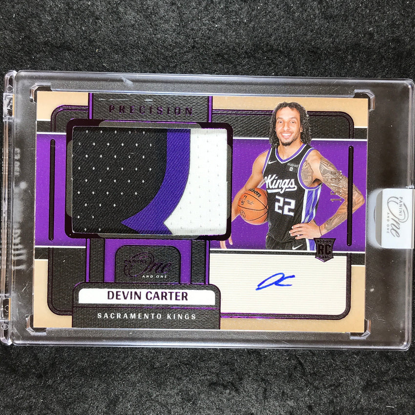 2024-25 One and One DEVIN CARTER Precision Rookie Patch Auto Purple 15/35