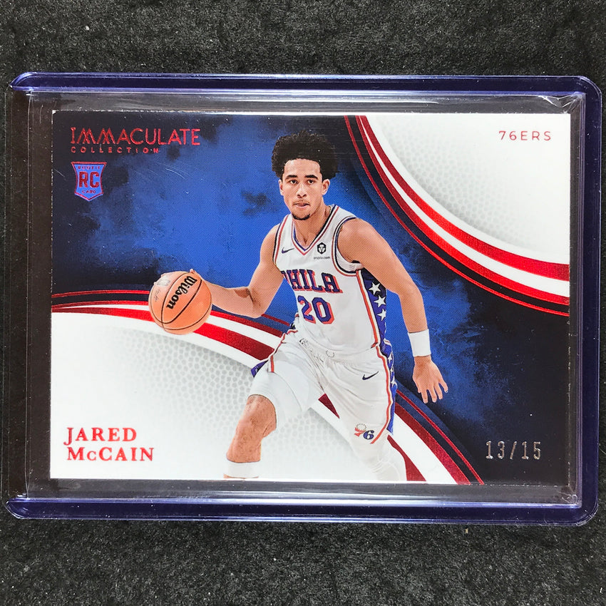 2024-25 Immaculate JARED MCCAIN Rookie Variation Base Red 13/15 #93