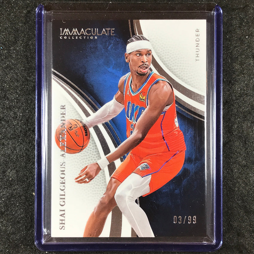 2024-25 Immaculate SHAI GILGEOUS-ALEXANDER Base 3/99 #4