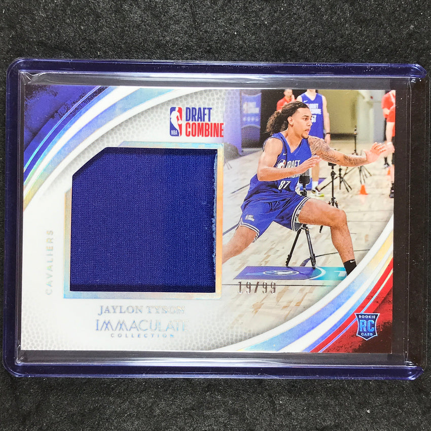 2024-25 Immaculate JAYLON TYSON Draft Combine Memorabilia Rookie Jersey 19/99