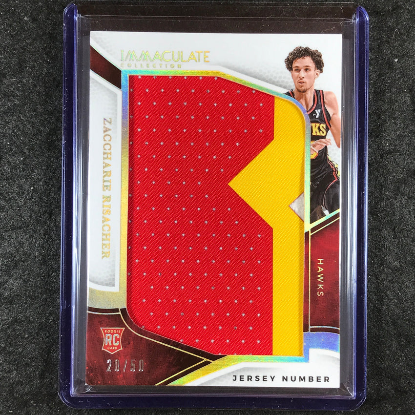 2024-25 Immaculate ZACCHARIE RISACHER Jumbo Patches Rookie Jersey Number 20/50
