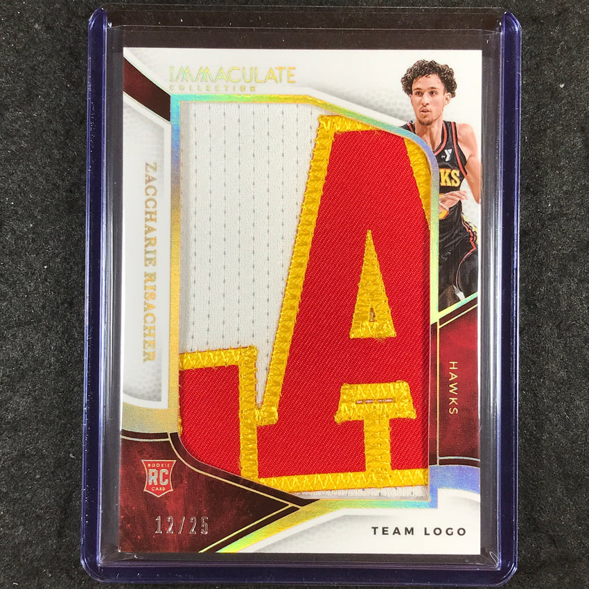 2024-25 Immaculate ZACCHARIE RISACHER Jumbo Patches Rookie Team Logo 12/25