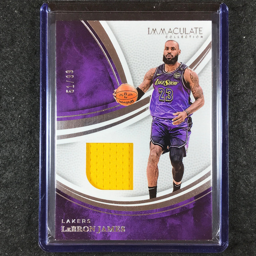 2024-25 Immaculate LEBRON JAMES Materials Jersey Relic 51/99
