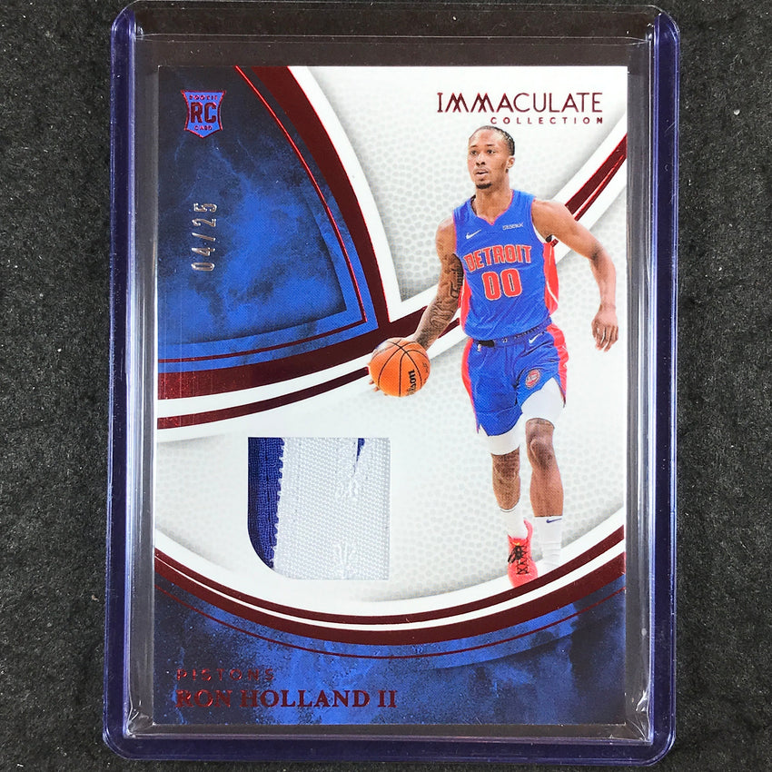 2024-25 Immaculate RON HOLLAND II Materials Rookie Patch Relic Red 4/25
