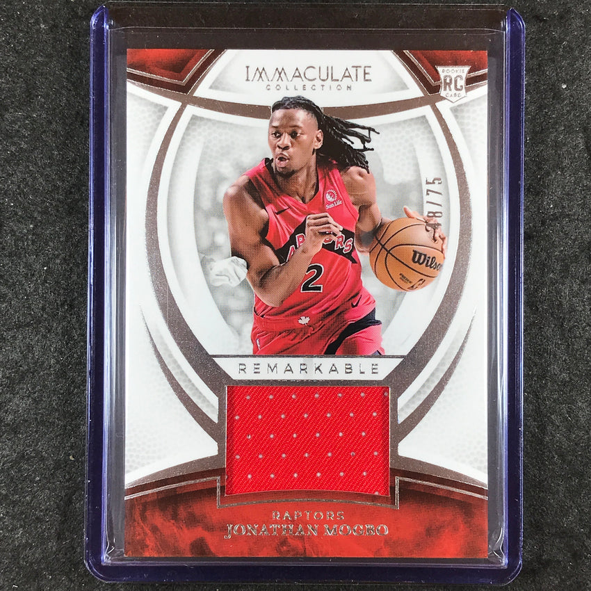 2024-25 Immaculate JONATHAN MOGBO Remarkable Rookie Jerseys 48/75