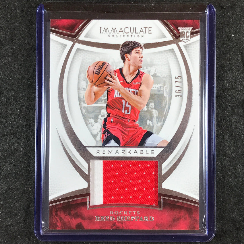 2024-25 Immaculate REED SHEPPARD Remarkable Rookie Jerseys Patch 36/75