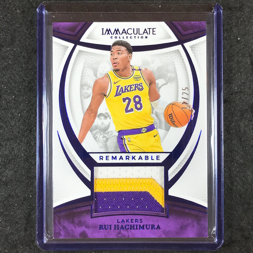 2024-25 Immaculate RUI HACHIMURA Remarkable Jerseys Patch Blue 11/25