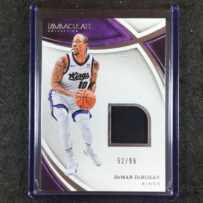 2024-25 Immaculate DEMAR DEROZAN Swatches Jersey Relic 52/99