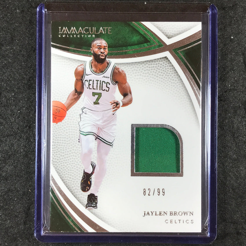 2024-25 Immaculate JAYLEN BROWN Swatches Jersey Relic 82/99