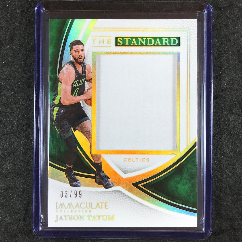 2024-25 Immaculate JAYSON TATUM The Standard Jersey Relic 3/99