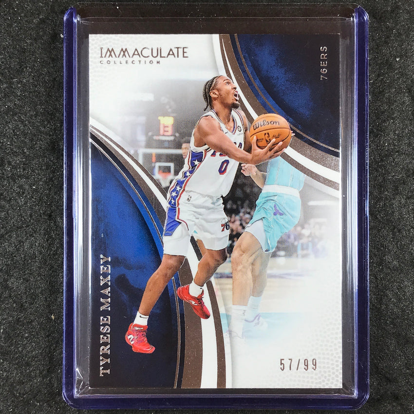 2024-25 Immaculate TYRESE MAXEY Action Base 57/99 #56