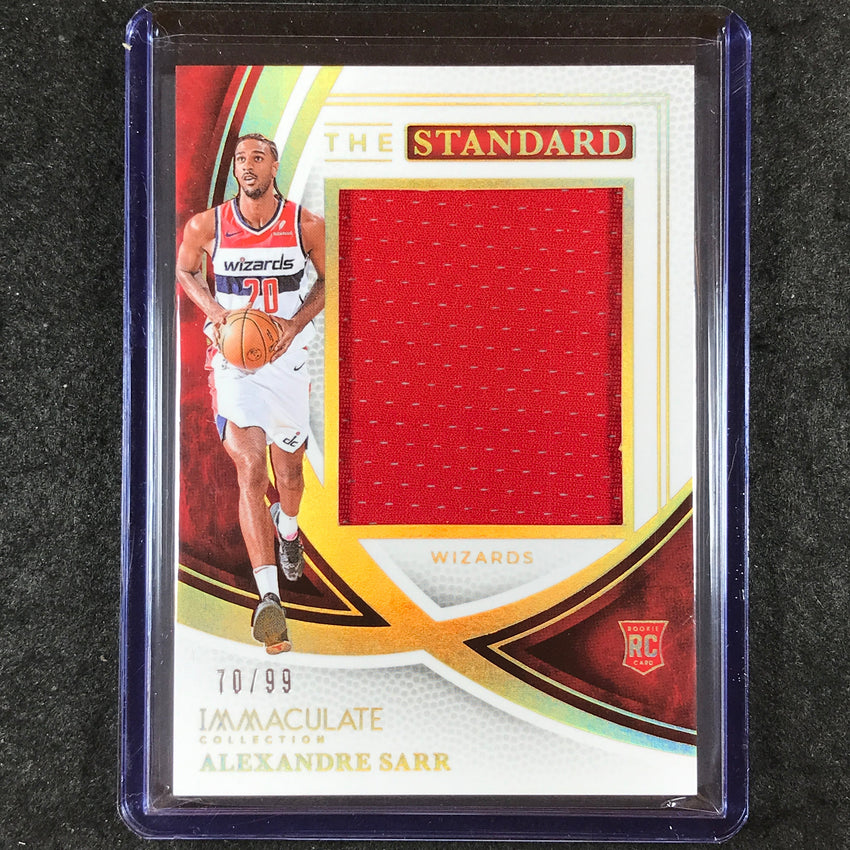 2024-25 Immaculate ALEXANDRE SARR The Standard Rookie Jersey Relic 70/99