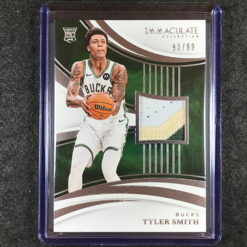 2024-25 Immaculate TYLER SMITH Base Rookie Patch Relic 93/99