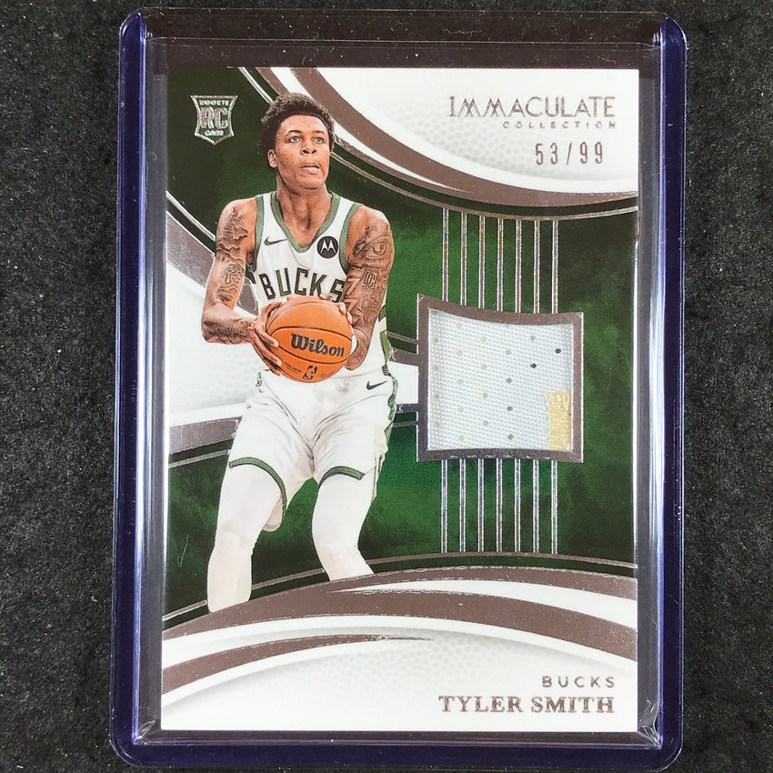 2024-25 Immaculate TYLER SMITH Base Rookie Patch Relic 53/99