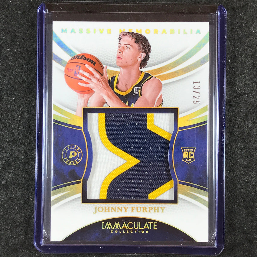 2024-25 Immaculate JOHNNY FURPHY Massive Memorabilia Rookie Patch 13/25