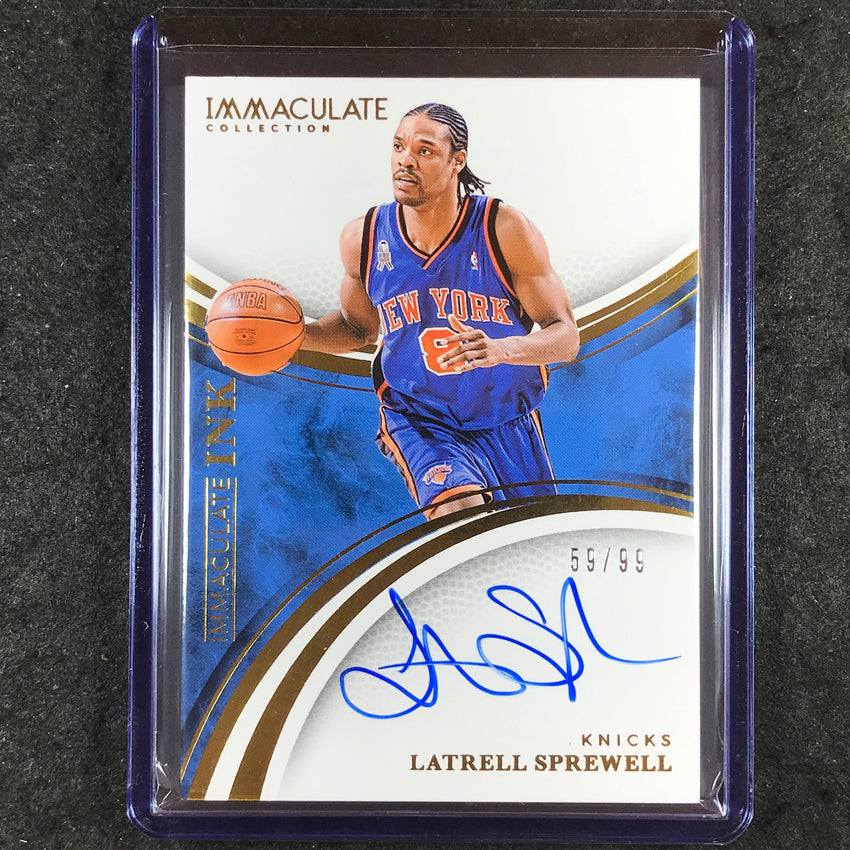 2024-25 Immaculate LATRELL SPREWELL Immaculate Ink Auto 59/99