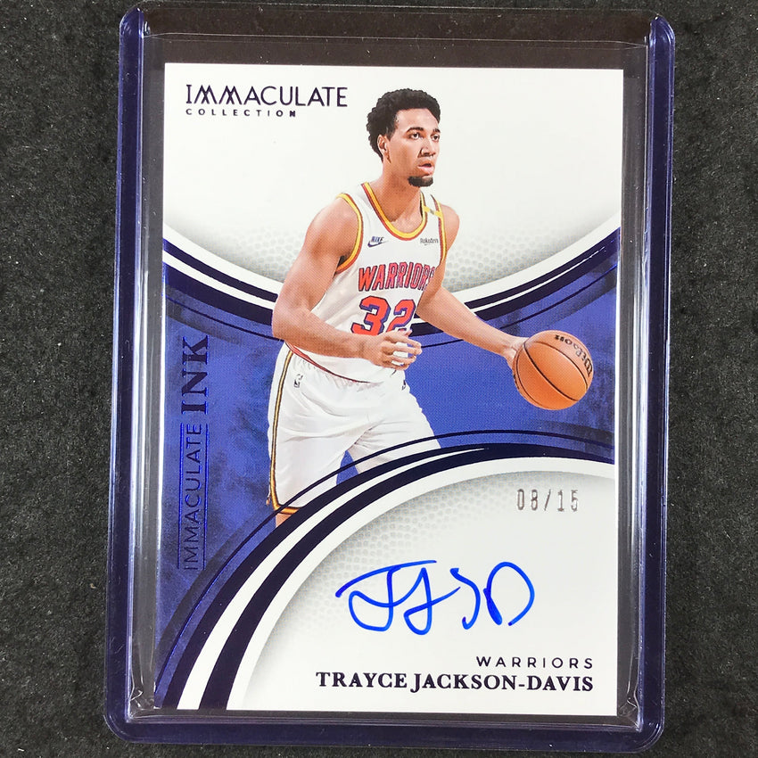 2024-25 Immaculate TRAYCE JACKSON-DAVIS Immaculate Ink Auto Blue 8/15