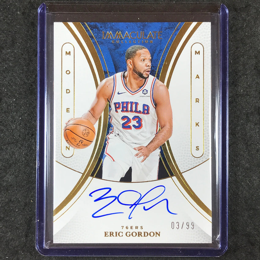 2024-25 Immaculate ERIC GORDON Modern Marks Auto 3/99