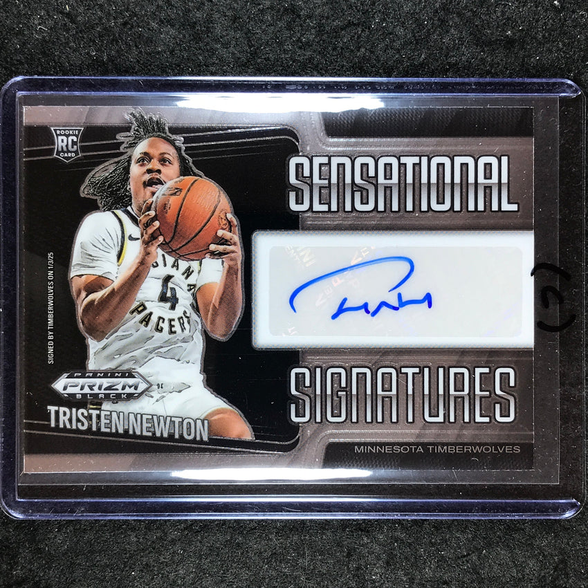 2024-25 Prizm Black TRISTEN NEWTON Sensational Signatures Rookie Auto #NEW (C)