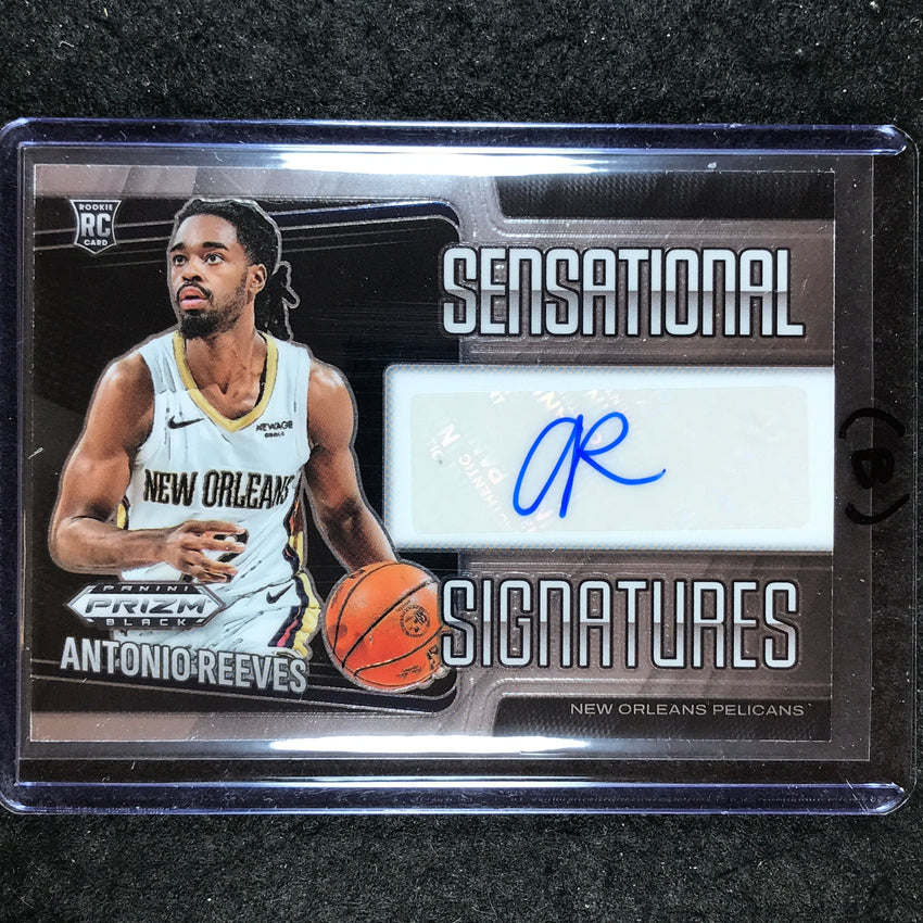 2024-25 Prizm Black ANTONIO REEVES Sensational Signatures Rookie Auto #REE (B)