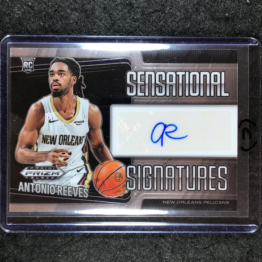 2024-25 Prizm Black ANTONIO REEVES Sensational Signatures Rookie Auto #REE (C)