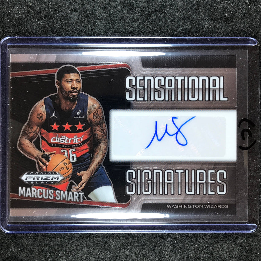 2024-25 Prizm Black MARCUS SMART Sensational Signatures Auto Base #SMT (C)